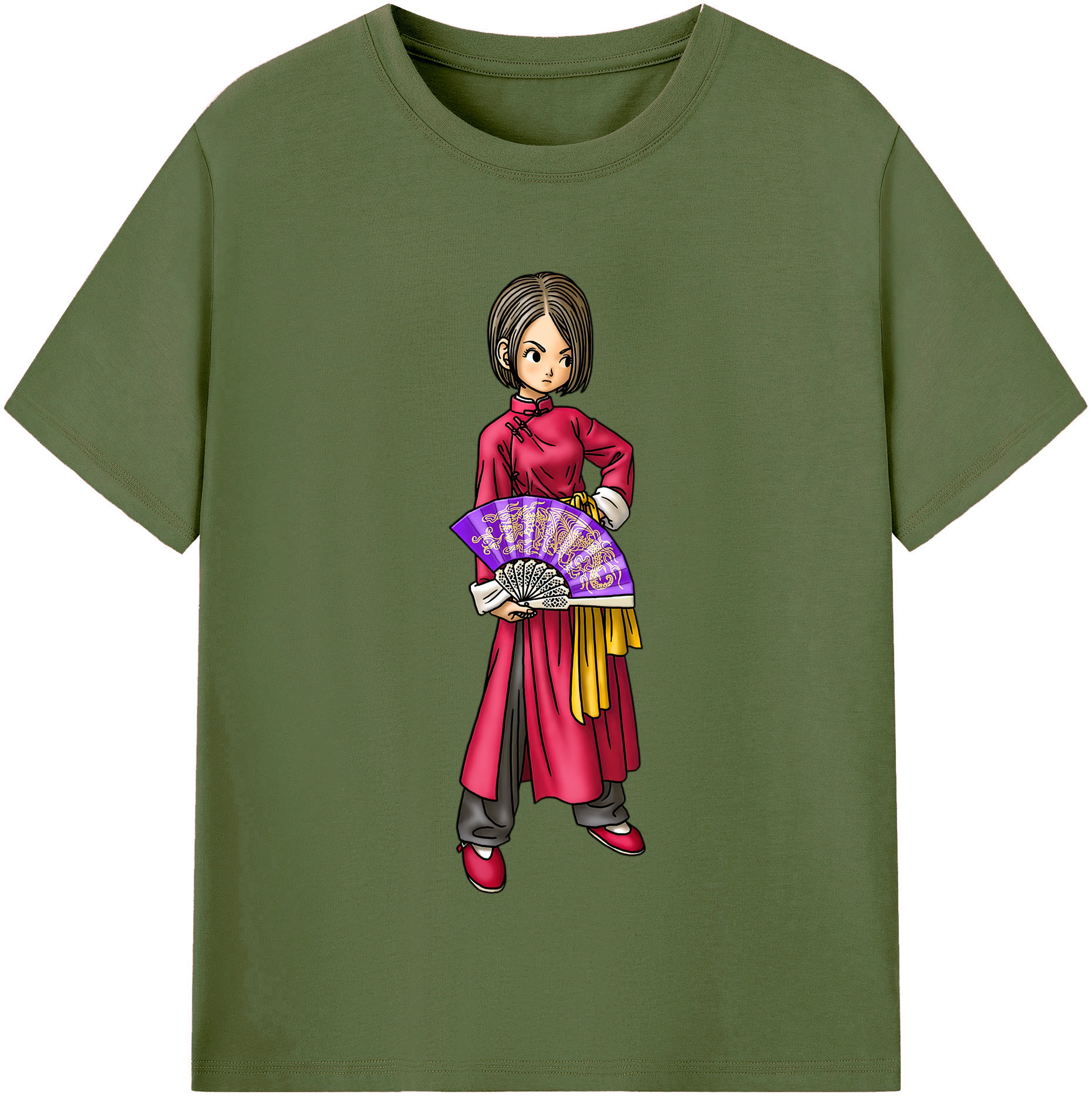 （画像用） ドラゴンクエスト Doragon Kuesuto Dragon Quest 綿100％半袖Tシャツ（フロントプリント）